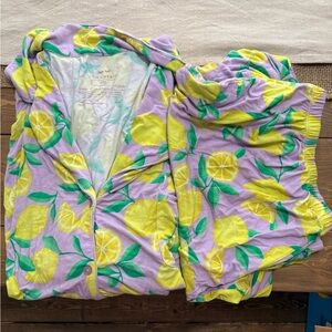 Little Sleepies Lemon Women’s Pajama set size XXL